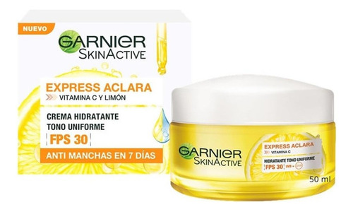 Crema Hidratante Garnier Aclara Fps 30 Tono Uniforme 50 Ml