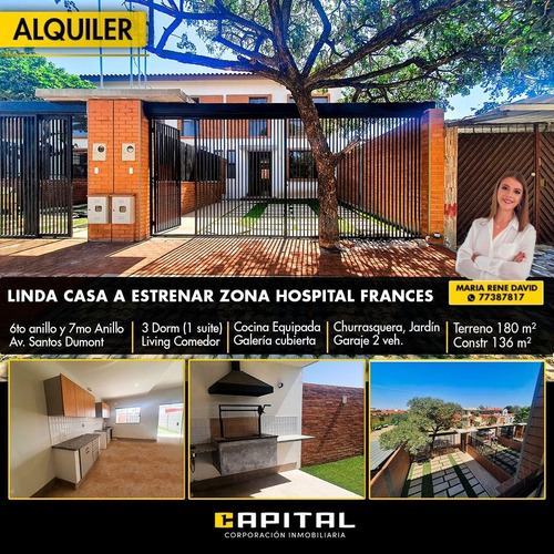 Casa En Alquiler A Estrenar Zona Hospital Frances