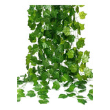 Planta Artificial Tira De Hojas Verdes Pack 6 Muro Vertical