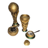 Mate Copa Del Mundo 3 En 1 Mate Yerbero Azucarero Premium 3d