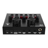 Mesa De Som V8 Áudio Usb Smart Conjunto Interface Portatil