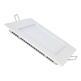 Pack 8 Foco Panel Led 18w Embutido Frio Cuadrado