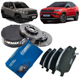 Kit Disco Pastilha De Freio Jeep Regenade Compass Fiat Toro