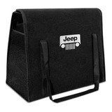 Bolsa Organizadora Automotiva Universal Logo Jeep Preto 20l