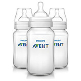 Biberones Anticólicos Philips Avent Transparentes, 11 Oz, 3