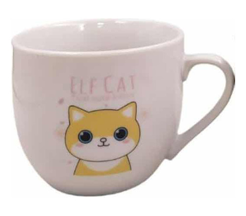 Pocillo Mug Taza De Café Con Diseño De Gato + Cuchara