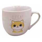 Pocillo Mug Taza De Café Con Diseño De Gato + Cuchara