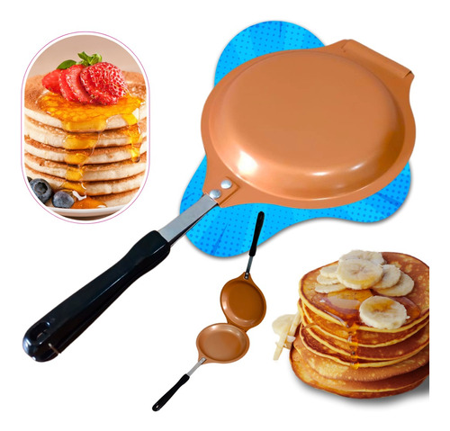 Panela Panqueca Tapioca Crepe Manual Antiaderente Pancake