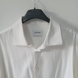 Camisa Calvin Klein Original Blanca Txl C/detalle Atras