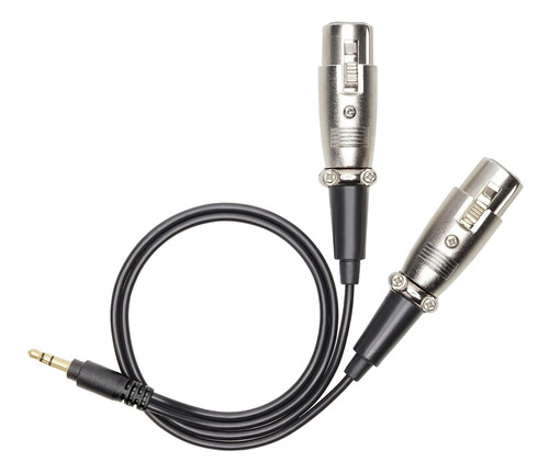 Cable Hembra Dual Xlr A Macho 3,5mm Trs Microfono Auricular