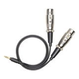 Cable Hembra Dual Xlr A Macho 3,5mm Trs Microfono Auricular