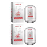 2 Barra Solar Bio Para Rostro Y Cuerpo Bio Sun Stick Portabl