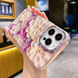 Funda Tpu Procam Silver Diseño Flor Para iPhone 13 Pro Max