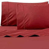 Fundas Almohadas Rojovino Standard King Wamsutta 625 Hilos 