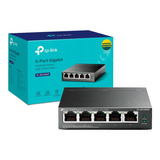 Switch 05 Portas Poe Tl-sg1005p Tp-link Gigabit 10/100/1000