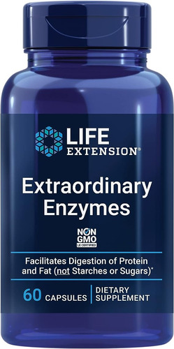 Life Extension I Extraordinary Enzymes I 60 Capsules I Usa