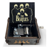 Caja De Música Vintage Grabada Con Manivela Colección Beat