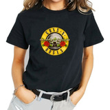 Playera Guns N Roses, Logo Original En Aro Amarillo