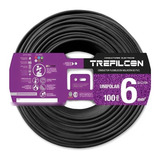 Rollo Cable Trefilcon Unipolar 6mm Celeste X 25 Metros Cobre