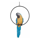 Diseño Toscano Polly In Paradise Parrot Estatua Tamaño: Gr