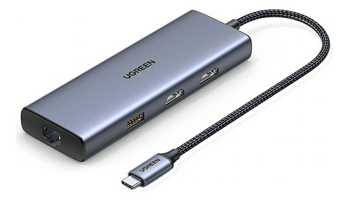 Ugreen Hub Usb-c A 2 Puertos Usb 3.0 A + Usb2.0 + 2 Hdmi