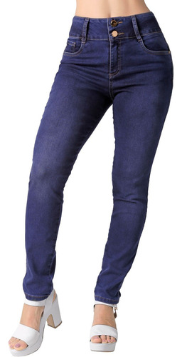 Jeans Mujer Moda Skinny Azul Fergino 52904806