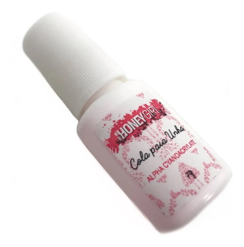 Cola Para Unha Tips Gel Acrigel Porcelana  Honey Girl