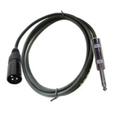 Cable Xlr Macho A Plug 6.3 Stereo Balanceado De 1 Metro