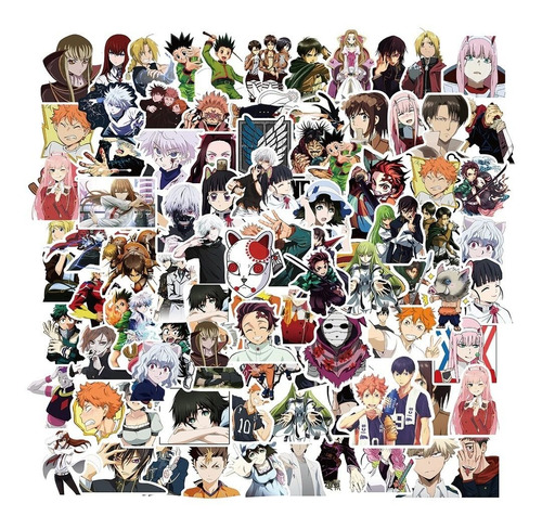 Stickers Dibujos Animados Anime 50 Unidades 