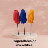 3 Trapeadores De Microfibra Española Wipeall