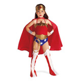 Disfraz De Mujer Maravilla, Colleción Super Heroes Dc, Rub.