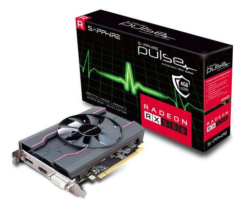 Placa De Video Sapphire Amd Radeon Rx 550 Pulse 4gb Gddr5 Oc