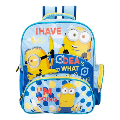 Backpack Mochila Para Niño Minion 7827 Azul/amarillo