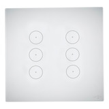 Interruptor Touch Zigbee Tok Glass 6pads Branco Fosco 4x4