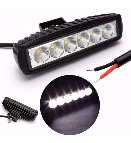  Focos Led 18w Barra Neblinero Auto