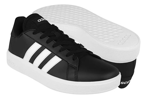 Tenis Caballero adidas Grand Court Gw9251 Simipiel Negro | Meses sin interés