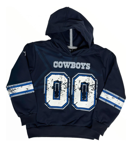 Sudadera Niño Dallas Cowboys Nfl Con Capucha Resistente