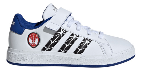 Tenis Casual adidas Grand Court Spider-man Niño Blanco