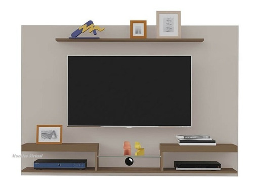 Marco Panel Mueble De Tv Hasta 60 Incluye Soporte Y Estantes