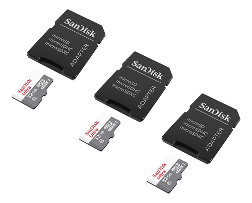 3 Sandisk Micro Sd 32gb Class10 Memory Card 100mb/s Original