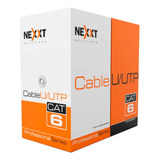 Cable Utp Nexxt Cat6 Cmr, 305 Metros, 23awg, 4p, Rojo Ctman