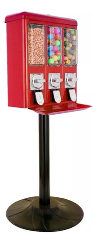 Chiclera Dulcera Triple Vending +base+producto 1, 2, 5 Roja