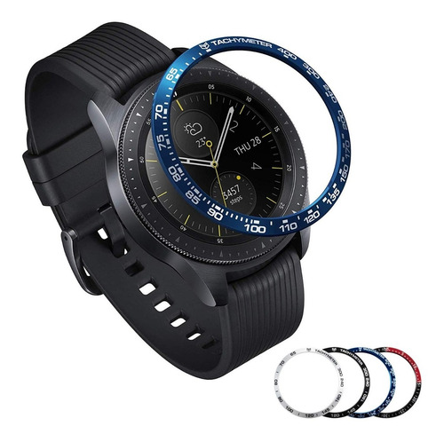 Bisel Protector Metal Para Samsung Galaxy Watch 42mm Y Mica