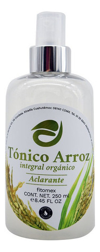 Tónico Agua De Arroz Orgánico Aclarante Rosácea Tipo De Piel