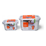 Kit 2 Potes Organizadores Geladeira Legumes Frutas Verduras