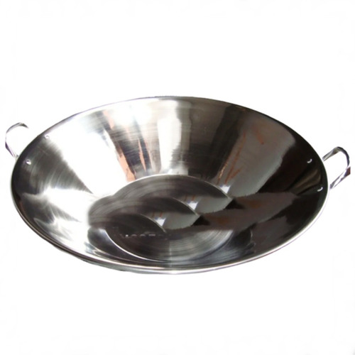 Tacho Inox Com Alças Para Pastel Tamanho 20 =50cm