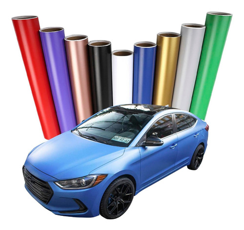 2 Metros Vinil Wrap Colores Mate Automotriz Autoelite Cwf