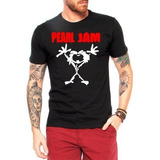 Camiseta Camisa Banda Rock Pearl Jam Manga Curta