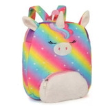 Mochila Trendy Unicornio Suave Nena Jardín Multicolor Paseos