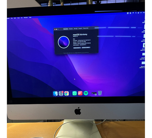 iMac 2015 21.5   / 8 Gb Ram / 240 Gb Ssd / I5 1.6ghz